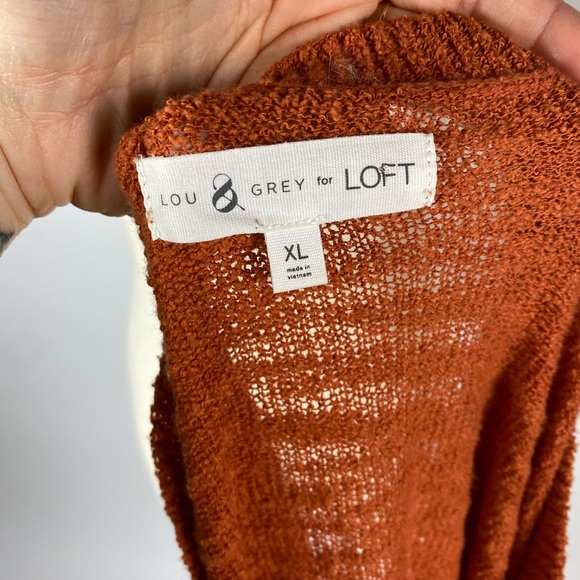LOU & GREY Lightweight Slouchy Orange Sweater XL - Picture 7 of 7